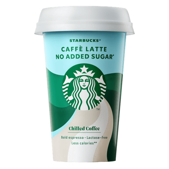 Foto van Starbucks Ijskoffie skinny latte op witte achtergrond