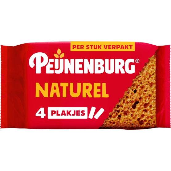 Foto van Peijnenburg Ontbijtkoek naturel 4 st. op witte achtergrond