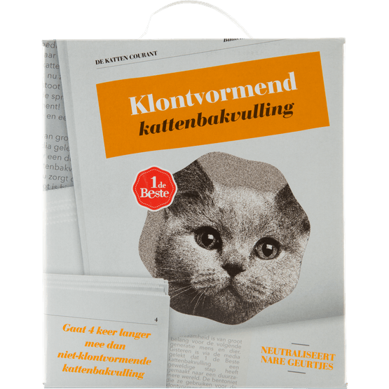 Foto van 1 de Beste Kattenbakvulling ultra klontvulling op witte achtergrond