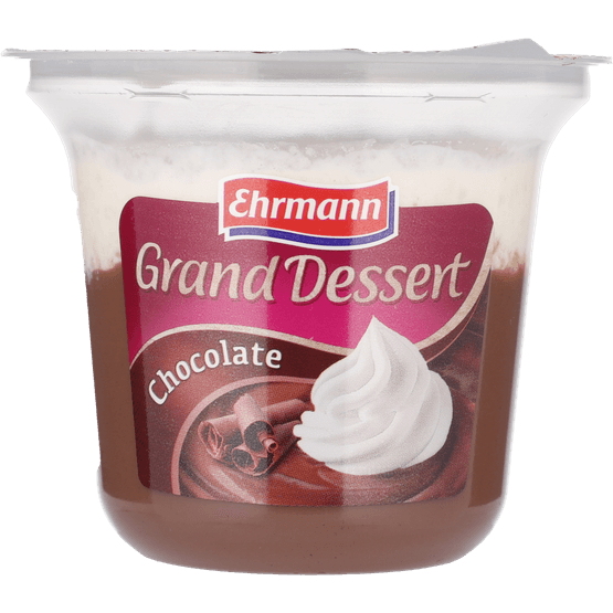 Foto van Ehrmann Grand dessert chocolade op witte achtergrond