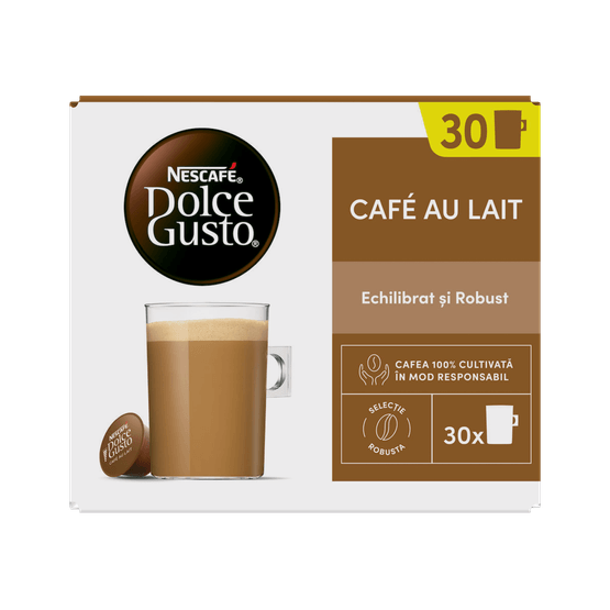 Foto van Nescafé Dolce gusto café au lait op witte achtergrond