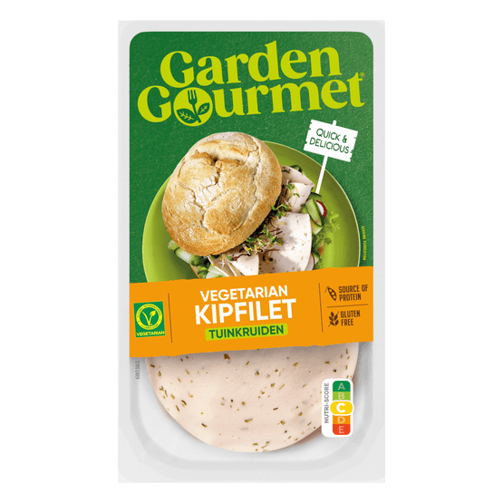 Foto van Garden Gourmet Filet tuinkruiden op witte achtergrond