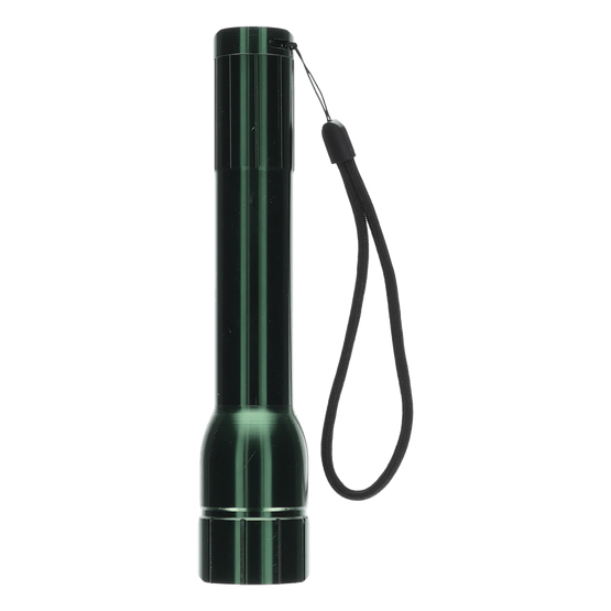 Foto van Led zaklamp op witte achtergrond