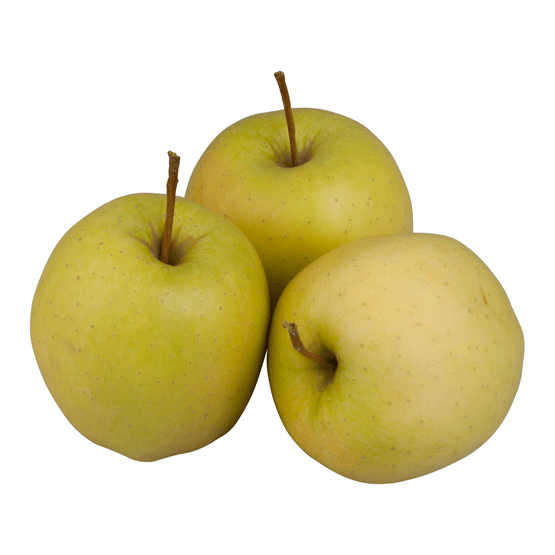 Foto van Golden delicious op witte achtergrond