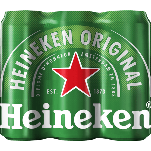Foto van Heineken Pilsener 6x50 cl op witte achtergrond