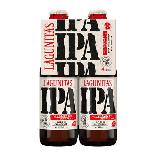 Foto van Lagunitas Ipa 4x30 cl op witte achtergrond