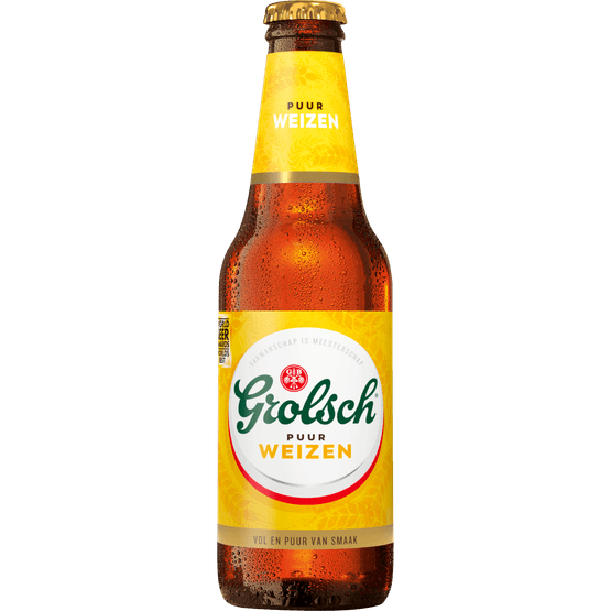 Foto van Grolsch Weizen op witte achtergrond