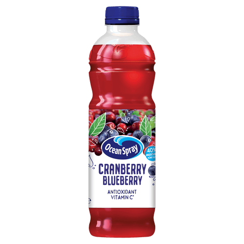 Foto van Ocean Spray Cranberry blueberry op witte achtergrond