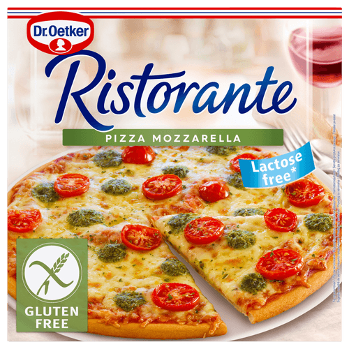 Foto van Dr. Oetker Ristorante mozzarella glutenvrij op witte achtergrond