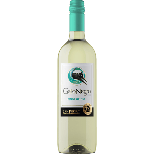 Foto van Gato Negro Pinot grigio op witte achtergrond