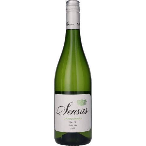 Foto van Sensas Chardonnay op witte achtergrond