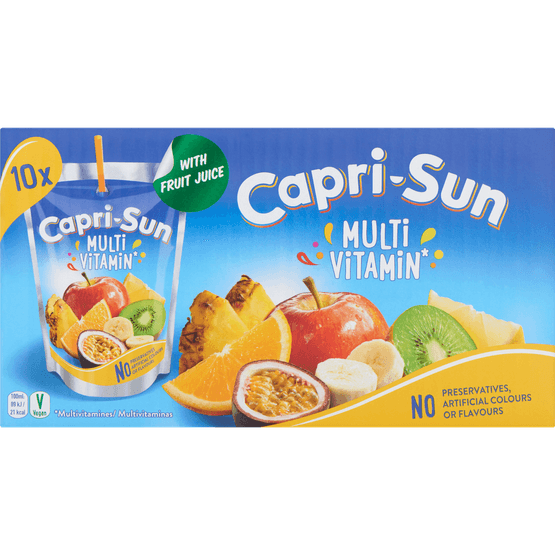 Foto van Capri Sun Multivitamin op witte achtergrond