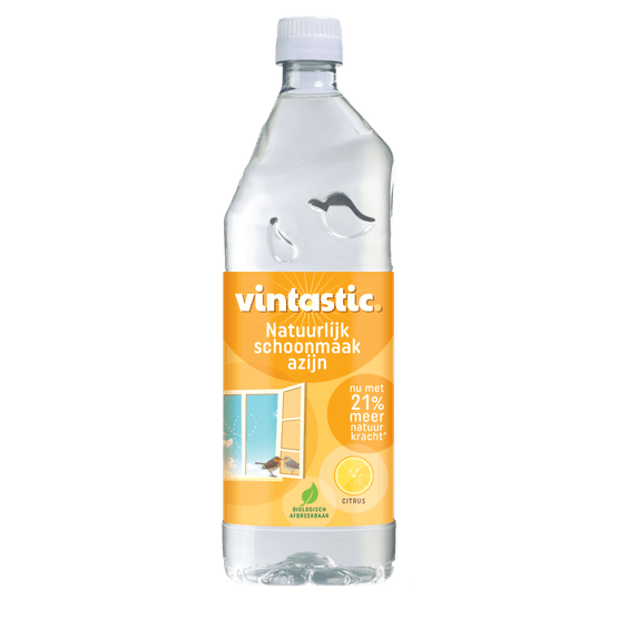 Foto van Vintastic Schoonmaakazijn citroen op witte achtergrond