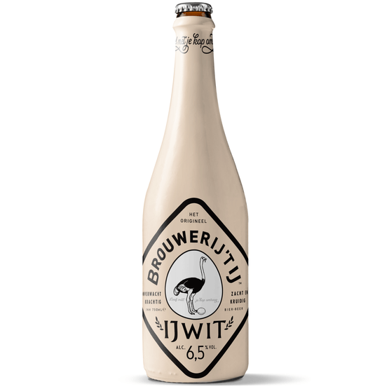 Foto van Brouwerij 't IJ Ijwit op witte achtergrond