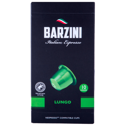 Foto van Barzini Koffiecups lungo 10 st. op witte achtergrond