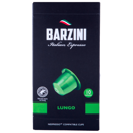 Foto van Barzini Koffiecups lungo 10 st. op witte achtergrond