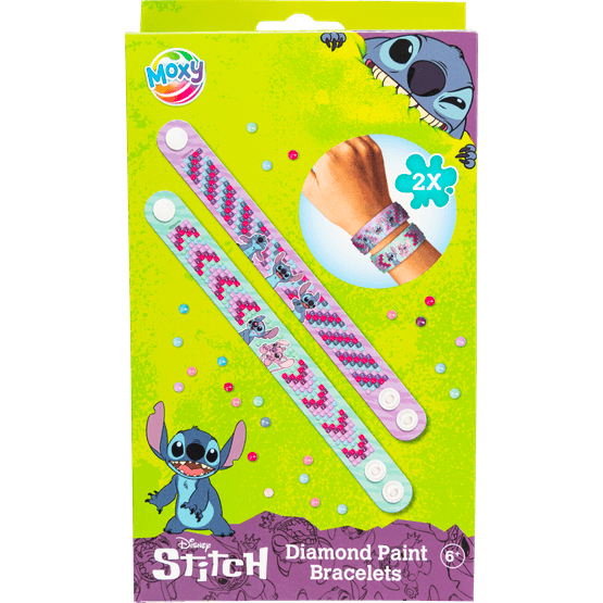 Foto van Stitch diamond paint amband 2 delig op witte achtergrond