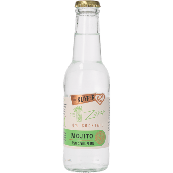 Foto van De Kuyper Cocktail 0.0% mojito op witte achtergrond