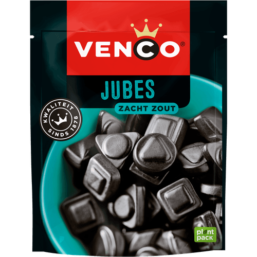Foto van Venco Jubes zacht zout op witte achtergrond