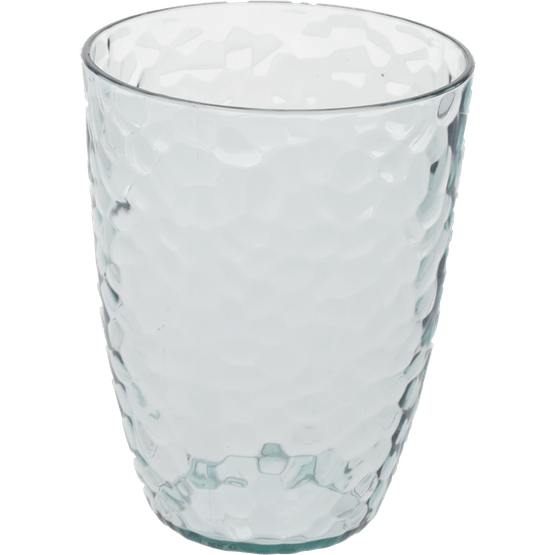 Foto van Glas transparant groen op witte achtergrond