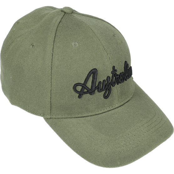 Foto van Australian cap op witte achtergrond