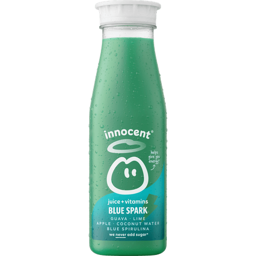 Foto van Innocent Plus blue spark op witte achtergrond