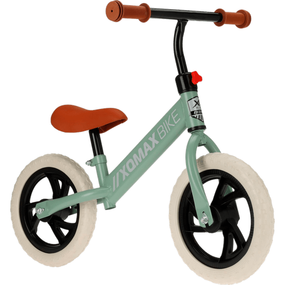 Foto van XQ Max Loopfiets groen op witte achtergrond