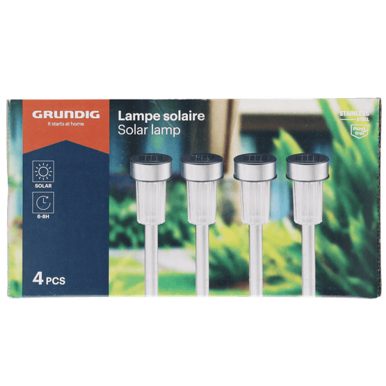 Foto van Grundig Solar lamp 4.8 x 36.5 cm op witte achtergrond