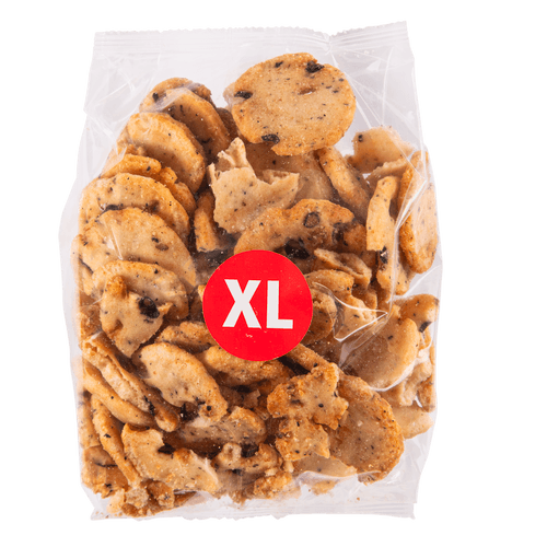 Foto van Soy bean crackers xl op witte achtergrond