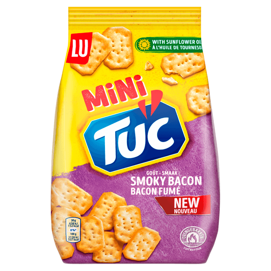 Foto van Lu Minicrackers smokey bacon op witte achtergrond