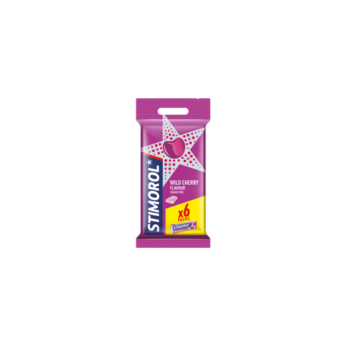 Foto van Stimorol Kauwgom wild cherry 6 st. op witte achtergrond