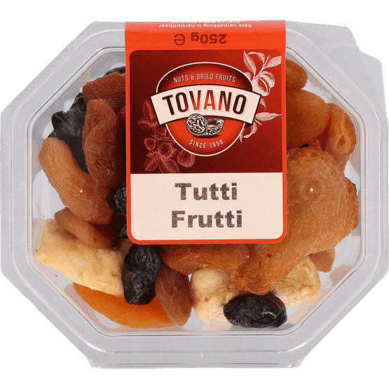 Foto van Tovano Tutti frutti op witte achtergrond