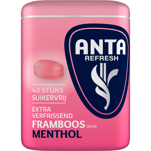 Foto van ANTA Refresh framboos op witte achtergrond