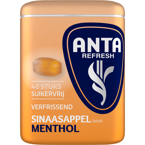Foto van ANTA Refresh sinaasappel op witte achtergrond