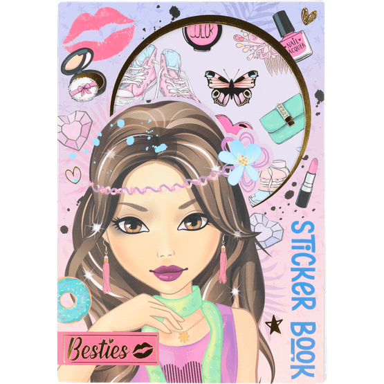 Foto van Besties stickerboek op witte achtergrond