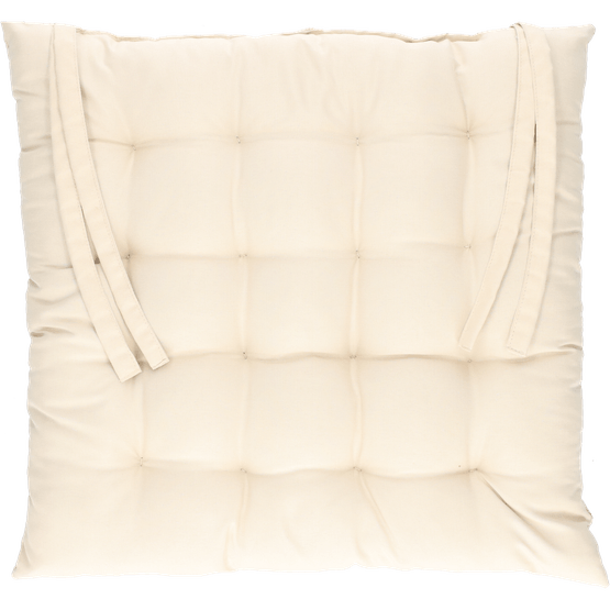 Foto van Matraskussen beige op witte achtergrond