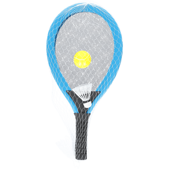 Foto van Tennisset giant op witte achtergrond