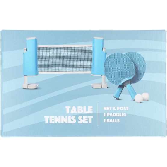Foto van Tafeltennisset op witte achtergrond