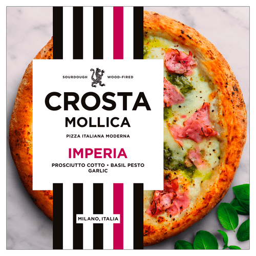Foto van CROSTA & MOLLICA Pizza imperia op witte achtergrond