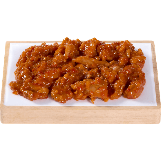 Foto van Vleeschmeesters Kip in piri piri saus op witte achtergrond
