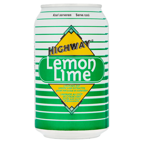 Foto van Highway Lemon lime op witte achtergrond