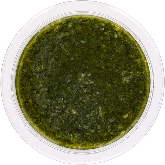 Foto van Bits & Bites Pesto groen op witte achtergrond