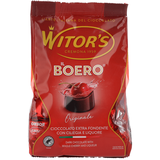 Foto van Witors Kersenbonbons op witte achtergrond