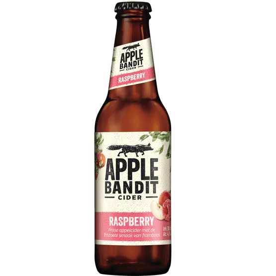 Foto van Apple Bandit Raspberry op witte achtergrond