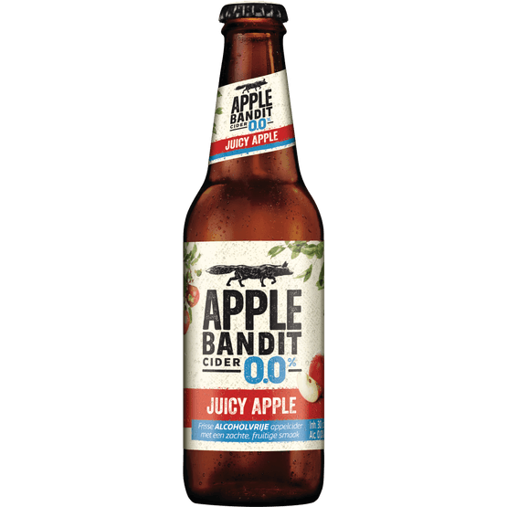 Foto van Apple Bandit Cider 0.0 op witte achtergrond