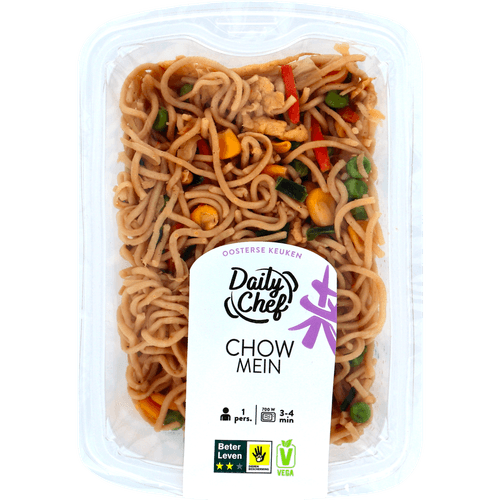 Foto van Padifood Chow mein op witte achtergrond