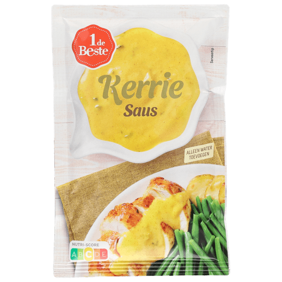 Foto van 1 de Beste Mix voor kerriesaus op witte achtergrond
