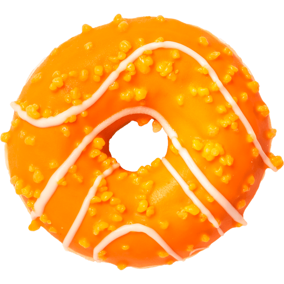 Foto van Zomer donut op witte achtergrond