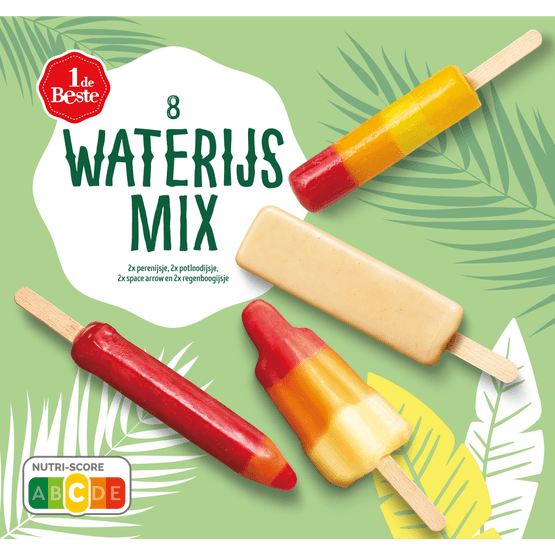Foto van 1 de Beste Waterijs pretmix 8 st. op witte achtergrond