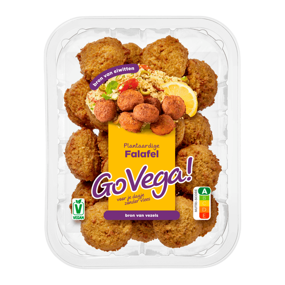 Foto van Go Vega! Falafel op witte achtergrond